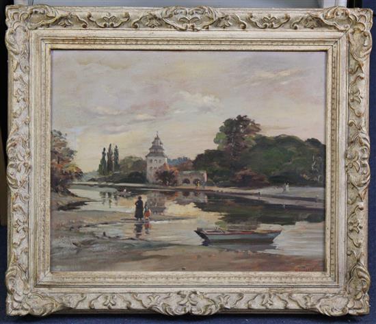 H. Charles River landscape, 16 x 20in.